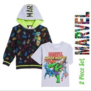 MARVEL AVENGERS Hoodie and Tee Set